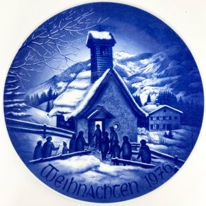 🎄❄️Weihnachten vintage (1976) Christmas Collector's Plate.